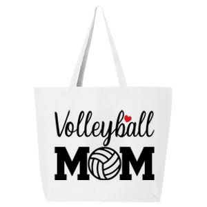 Volleyball Mom Cute Mom Life Volleyball Game Day Cheer Mom Gift 25L Jumbo Tote