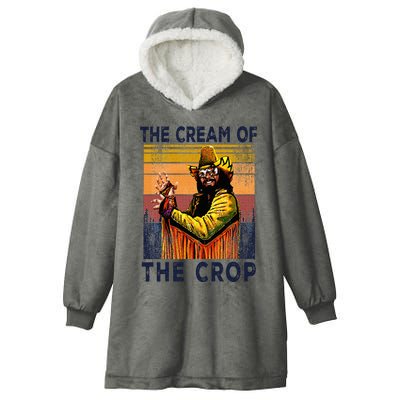 Vintage MachoThe Cream Of The Crop Wrestling Funny Hooded Wearable Blanket