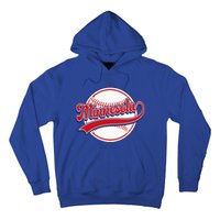 Vintage Minnesota Cityscape Baseball Lover Player And Fans Hoodie