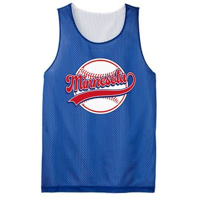 Vintage Minnesota Cityscape Baseball Lover Player And Fans Mesh Reversible Basketball Jersey Tank