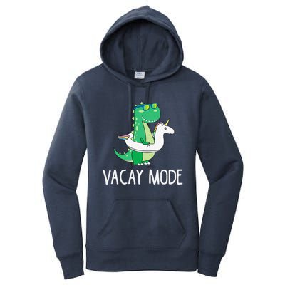 Vacay Mode Cute Dinosaur Funny Family Vacation Gift Women's Pullover Hoodie