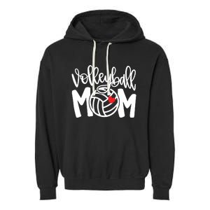 Volleyball Mom Cute Mom Life Volleyball Game Day Cheer Mom Garment-Dyed Fleece Hoodie