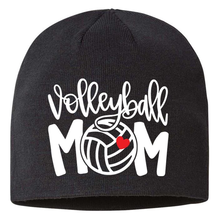 Volleyball Mom Cute Mom Life Volleyball Game Day Cheer Mom Sustainable Beanie