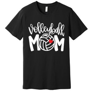 Volleyball Mom Cute Mom Life Volleyball Game Day Cheer Mom Premium T-Shirt