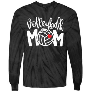 Volleyball Mom Cute Mom Life Volleyball Game Day Cheer Mom Tie-Dye Long Sleeve Shirt