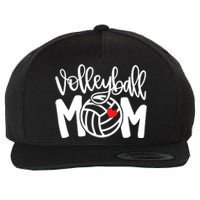 Volleyball Mom Cute Mom Life Volleyball Game Day Cheer Mom Wool Snapback Cap