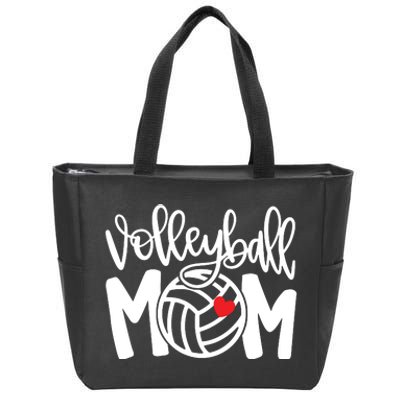 Volleyball Mom Cute Mom Life Volleyball Game Day Cheer Mom Zip Tote Bag