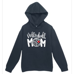 Volleyball Mom Cute Mom Life Volleyball Game Day Cheer Mom Urban Pullover Hoodie