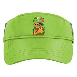 Viva Mexico Celebrate Mexican Independence Day Adult Drive Performance Visor