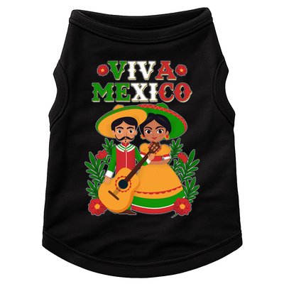 Viva Mexico Celebrate Mexican Independence Day Doggie Tank