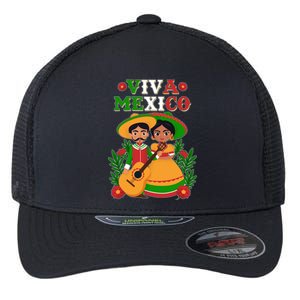 Viva Mexico Celebrate Mexican Independence Day Flexfit Unipanel Trucker Cap