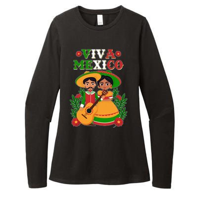 Viva Mexico Celebrate Mexican Independence Day Womens CVC Long Sleeve Shirt