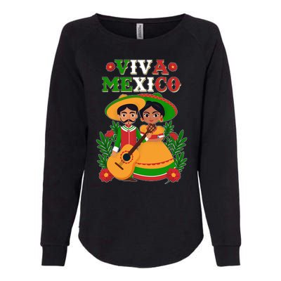 Viva Mexico Celebrate Mexican Independence Day Womens California Wash Sweatshirt