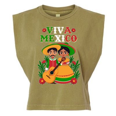 Viva Mexico Celebrate Mexican Independence Day Garment-Dyed Women's Muscle Tee