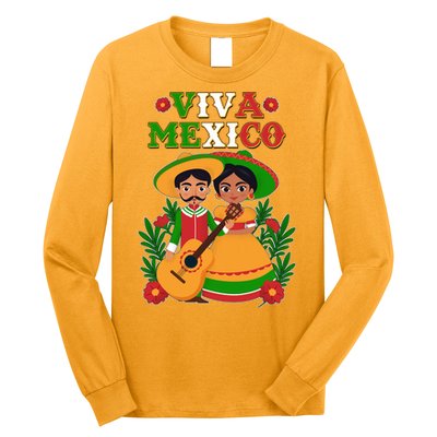 Viva Mexico Celebrate Mexican Independence Day Long Sleeve Shirt