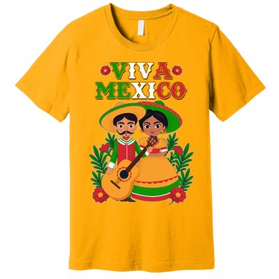 Viva Mexico Celebrate Mexican Independence Day Premium T-Shirt