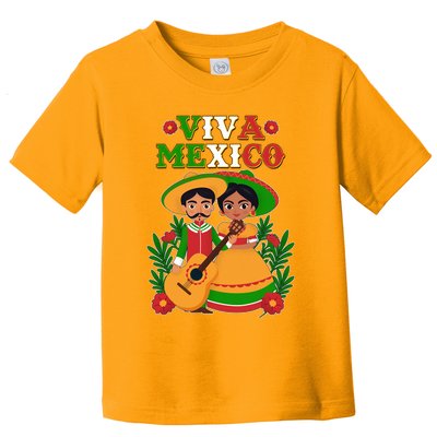 Viva Mexico Celebrate Mexican Independence Day Toddler T-Shirt