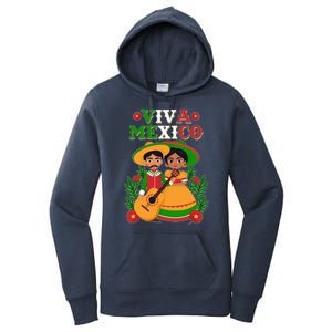 Viva Mexico Celebrate Mexican Independence Day Women's Pullover Hoodie