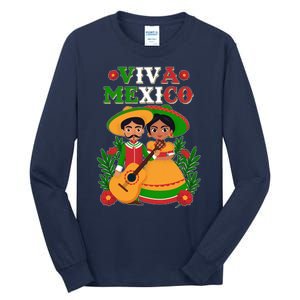 Viva Mexico Celebrate Mexican Independence Day Tall Long Sleeve T-Shirt