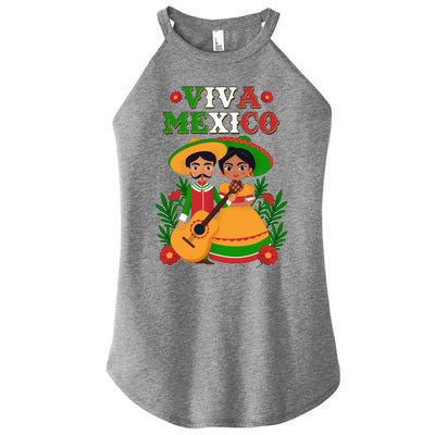 Viva Mexico Celebrate Mexican Independence Day Women's Perfect Tri Rocker Tank