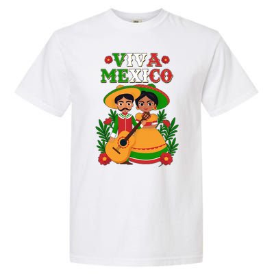 Viva Mexico Celebrate Mexican Independence Day Garment-Dyed Heavyweight T-Shirt