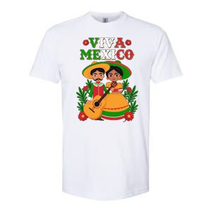 Viva Mexico Celebrate Mexican Independence Day Softstyle® CVC T-Shirt