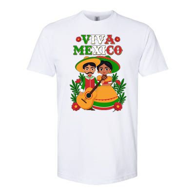 Viva Mexico Celebrate Mexican Independence Day Softstyle CVC T-Shirt