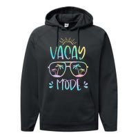 Vacay Mode Cute Vacation Summer Cruise Getaway Holiday Performance Fleece Hoodie