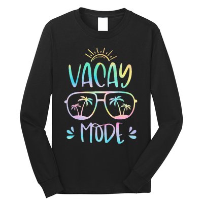 Vacay Mode Cute Vacation Summer Cruise Getaway Holiday Long Sleeve Shirt