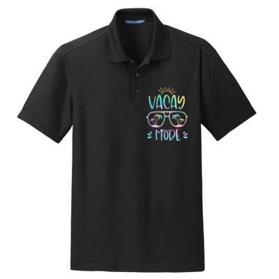 Vacay Mode Cute Vacation Summer Cruise Getaway Holiday Dry Zone Grid Polo