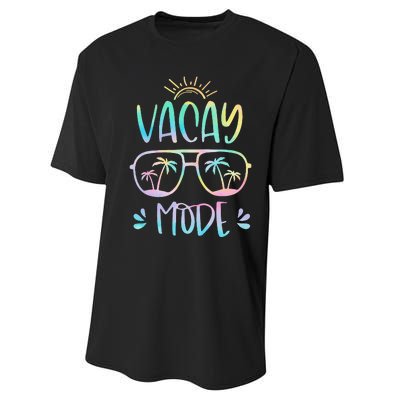 Vacay Mode Cute Vacation Summer Cruise Getaway Holiday Performance Sprint T-Shirt