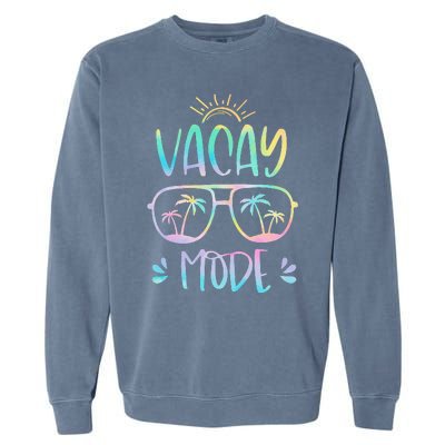 Vacay Mode Cute Vacation Summer Cruise Getaway Holiday Garment-Dyed Sweatshirt