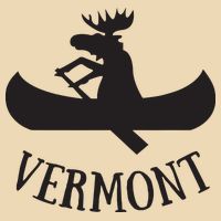Vermont Moose Canoe Vacation T Drawstring Bag