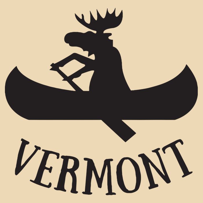 Vermont Moose Canoe Vacation T Drawstring Bag