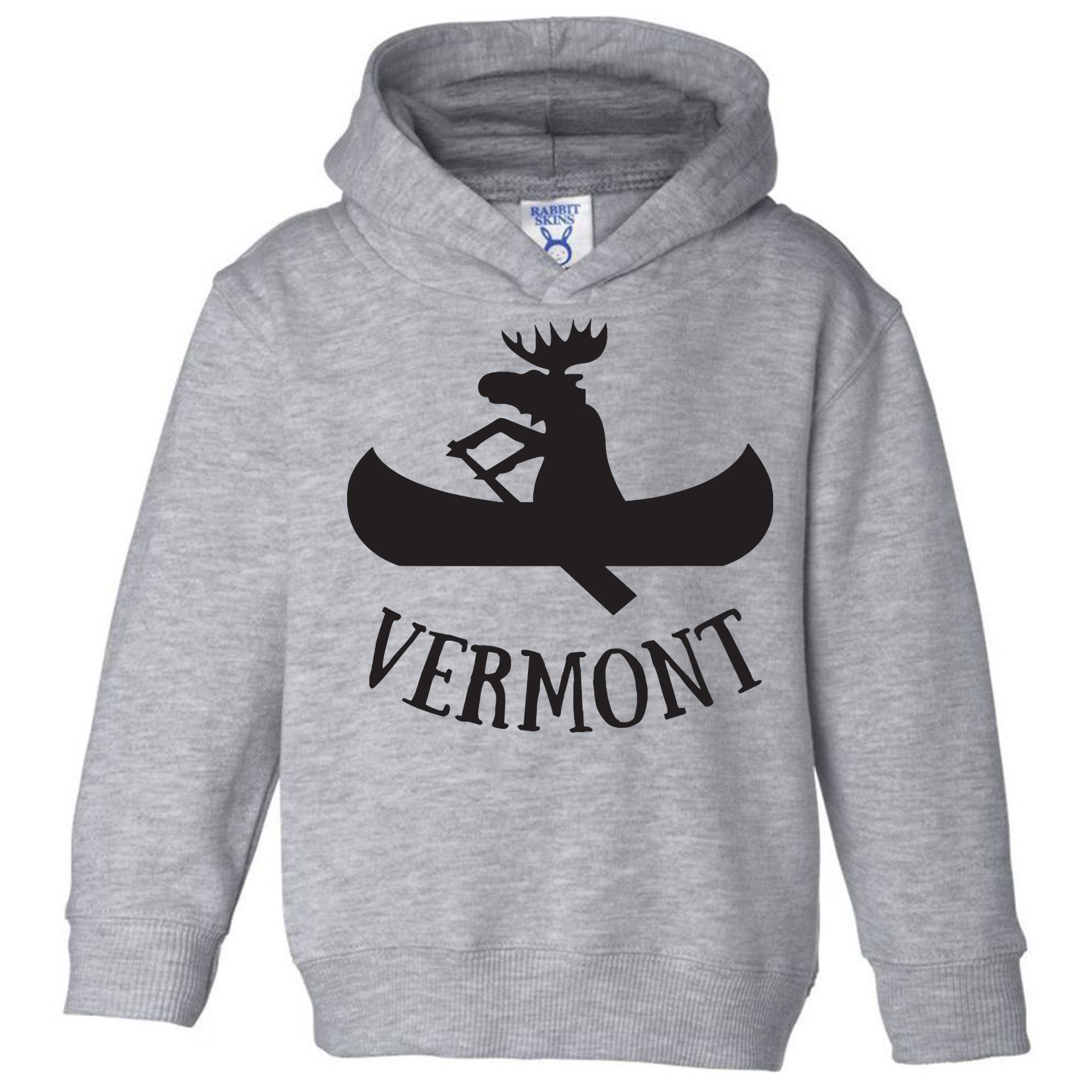 Vermont Moose Canoe Vacation T Toddler Hoodie