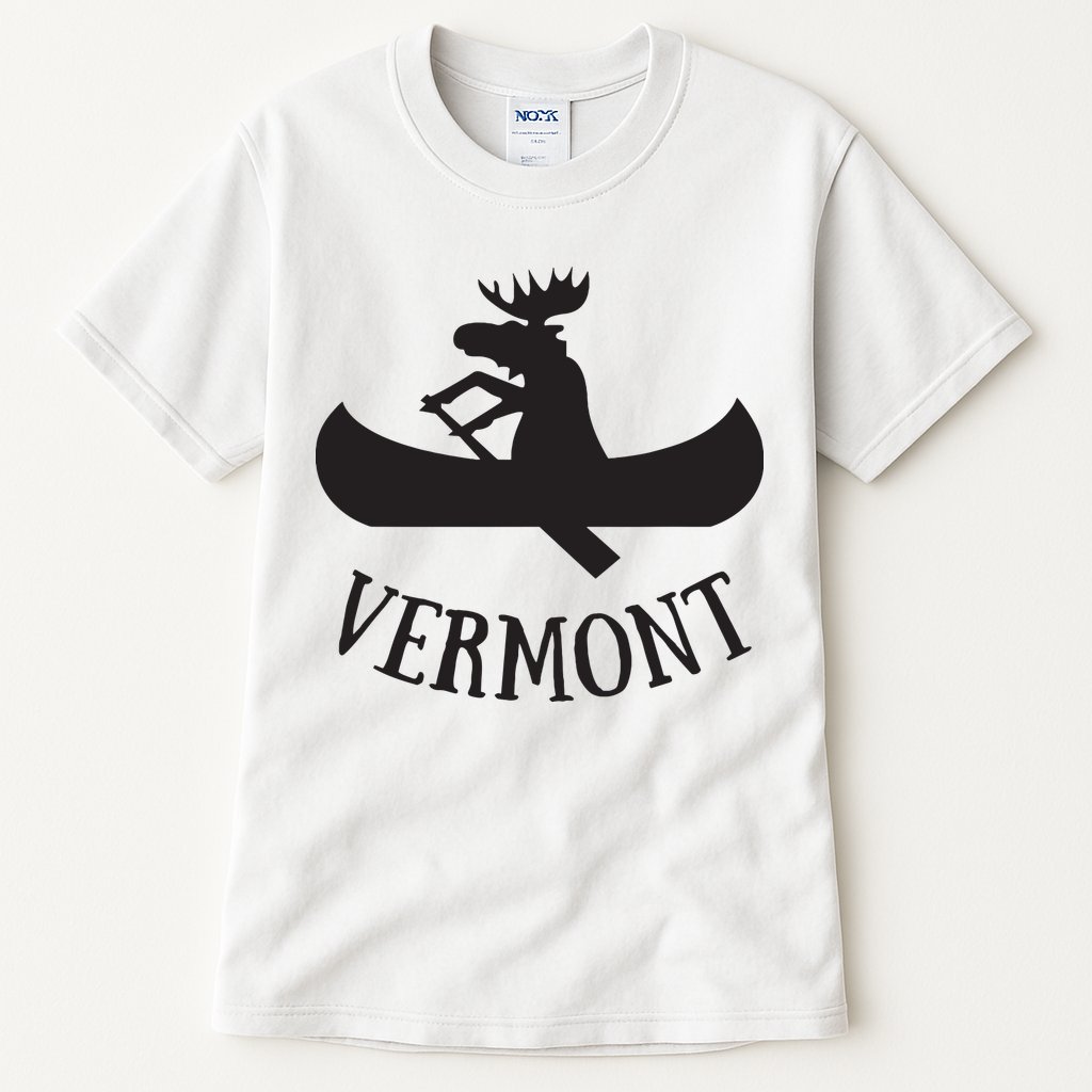 Vermont Moose Canoe Vacation T Tall T-Shirt