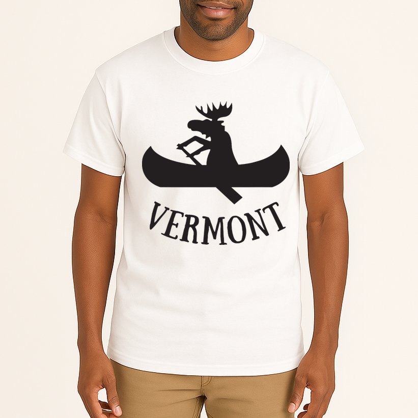 Vermont Moose Canoe Vacation T Tall T-Shirt