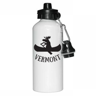 Vermont Moose Canoe Vacation T Aluminum Water Bottle