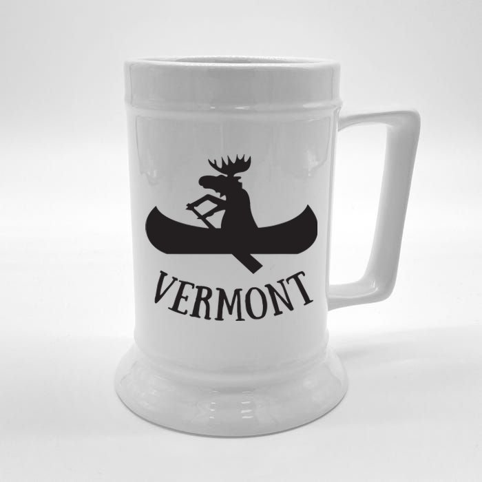 Vermont Moose Canoe Vacation T Beer Stein