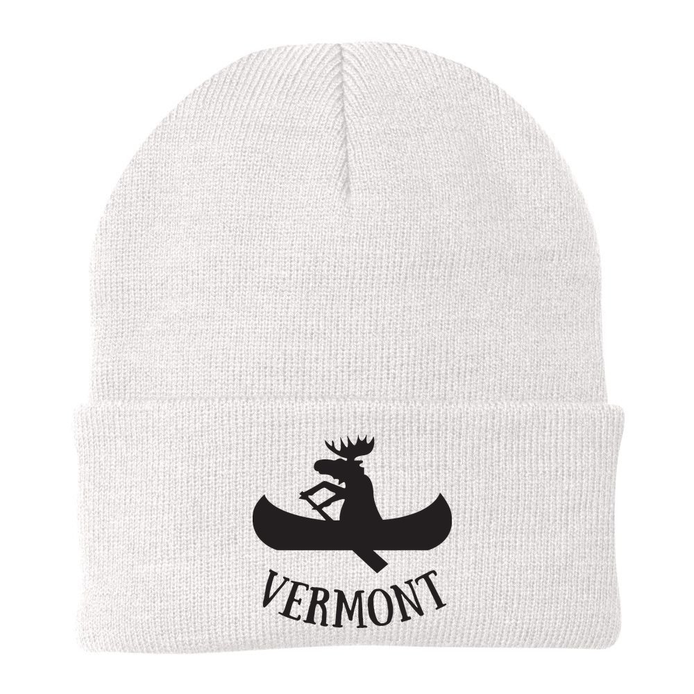 Vermont Moose Canoe Vacation T Beanie
