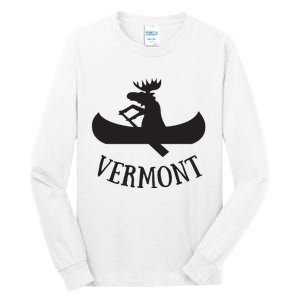 Vermont Moose Canoe Vacation T Tall Long Sleeve T-Shirt