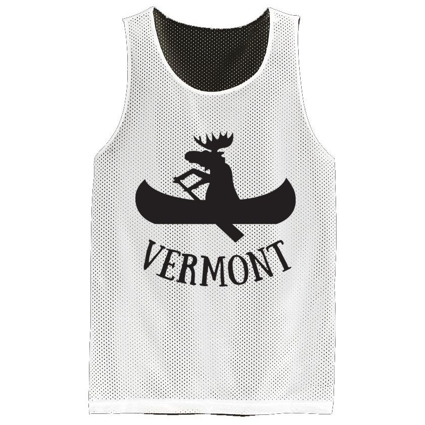 Vermont Moose Canoe Vacation T Mesh Reversible Basketball Jersey Tank