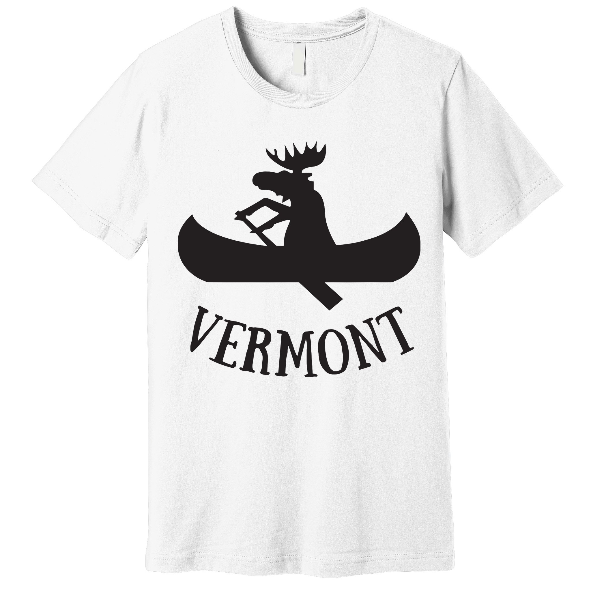 Vermont Moose Canoe Vacation T Premium T-Shirt