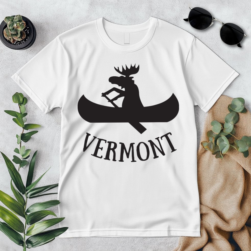 Vermont Moose Canoe Vacation T Premium T-Shirt