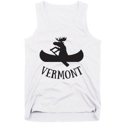 Vermont Moose Canoe Vacation T Tank Top