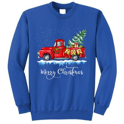 Vintage Merry Christmas Red Truck Old Fashioned Christmas Cute Gift Sweatshirt