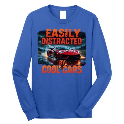 Vintage Muscle Car Easily Distracted By Cool Cars  Gift Long Sleeve Shirt