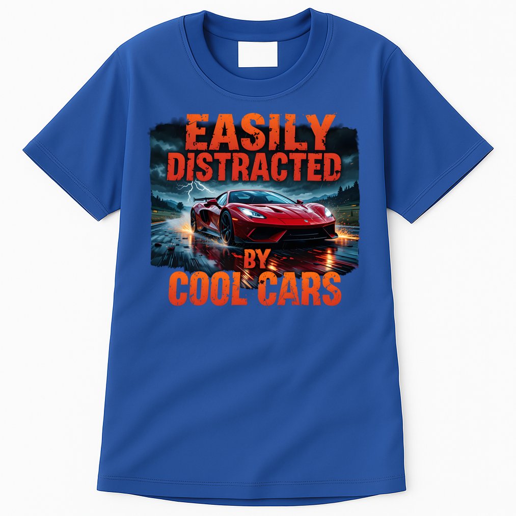 Vintage Muscle Car Easily Distracted By Cool Cars  Gift Tall T-Shirt