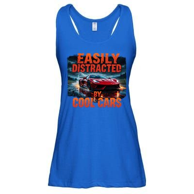 Vintage Muscle Car Easily Distracted By Cool Cars  Gift Ladies Essential Flowy Tank