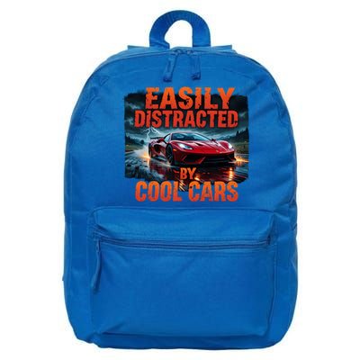 Vintage Muscle Car Easily Distracted By Cool Cars  Gift 16 in Basic Backpack